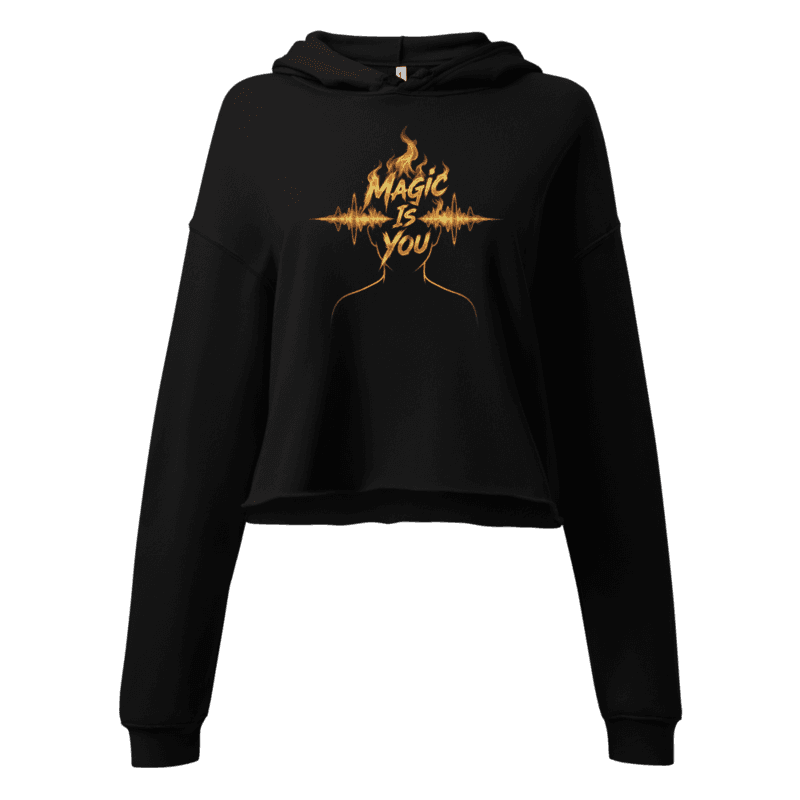 Magic Is You Fire — Women's Cropped Hoodie | Bella + Canvas 7502