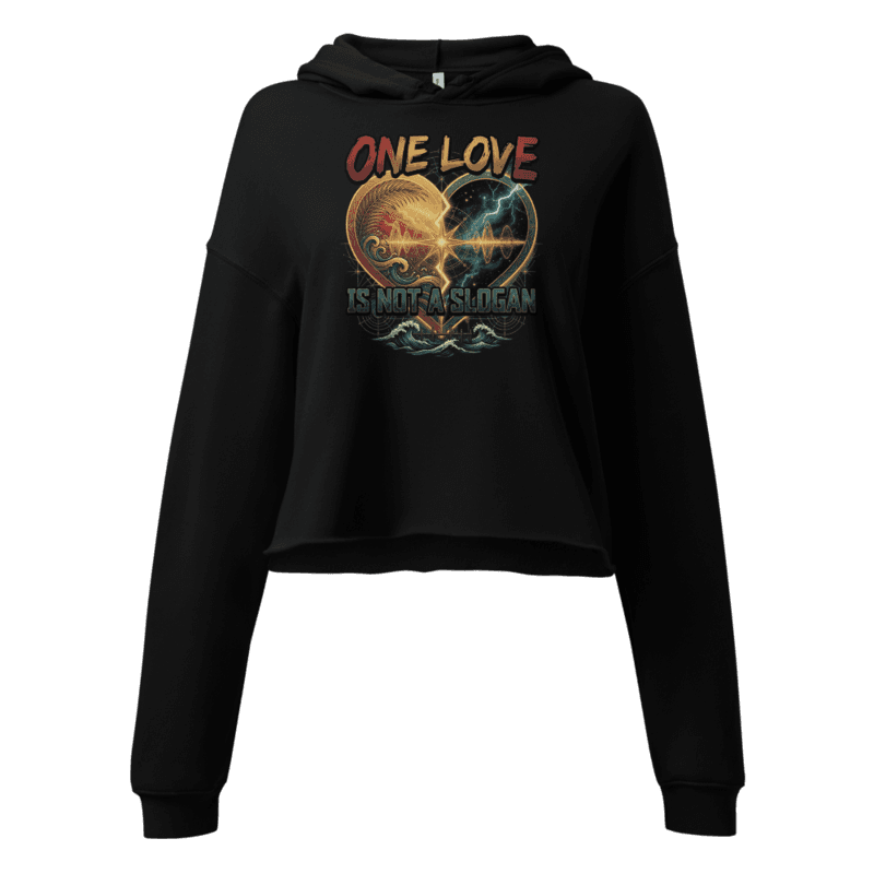 One Love — Women's Cropped Hoodie | Bella + Canvas 7502