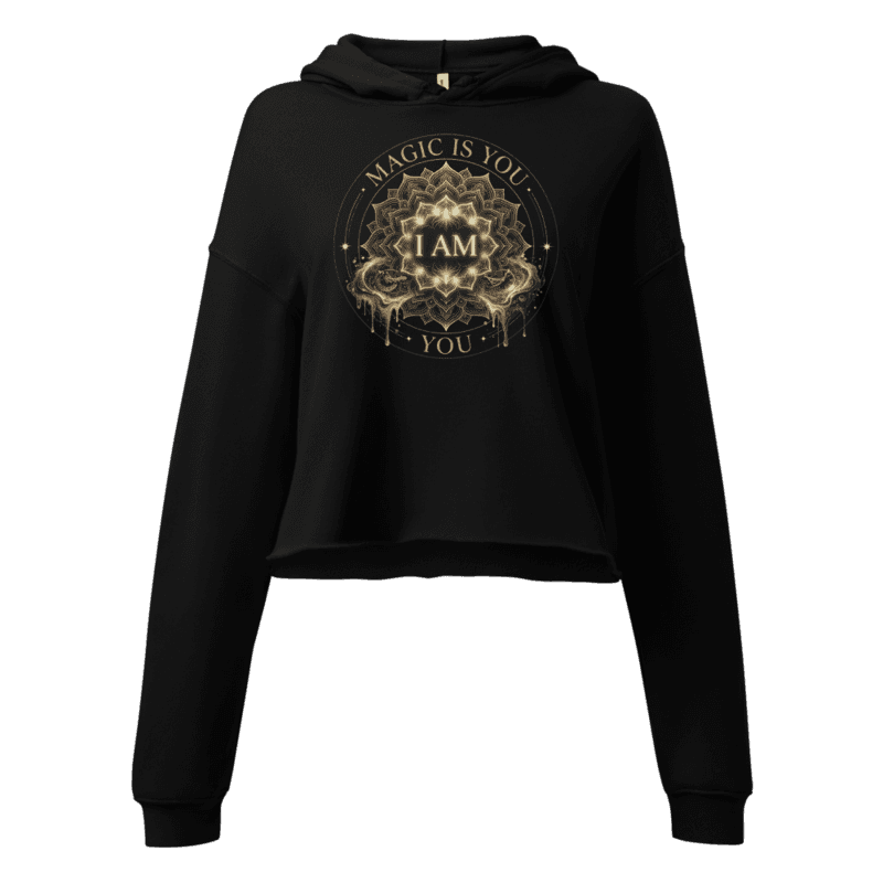 I Am — Women's Cropped Hoodie | Bella + Canvas 7502