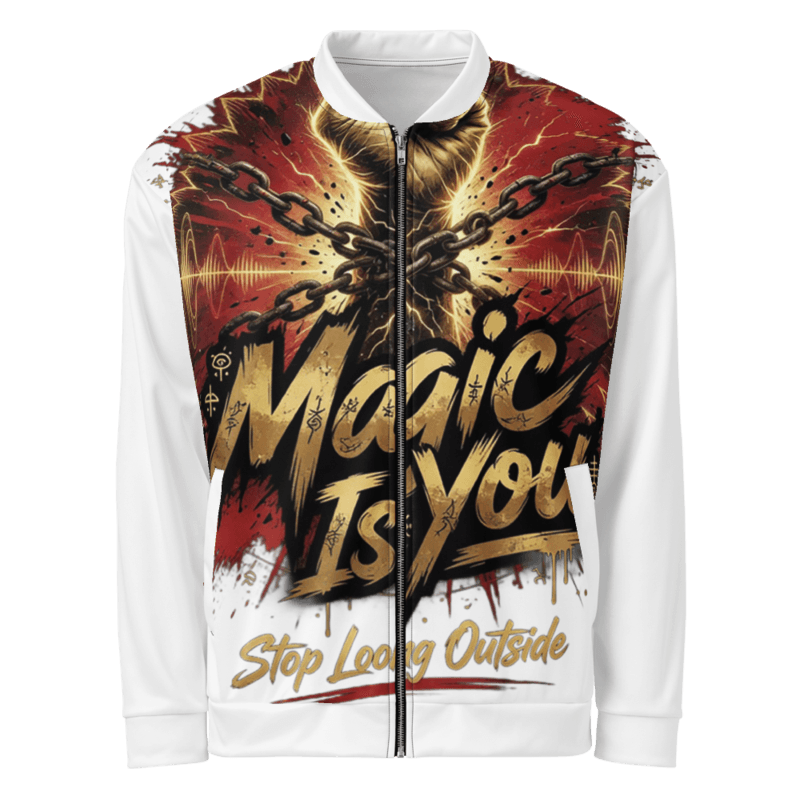 Stop Looking Outside — All-Over Print Bomber Jacket